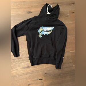 Fabletics Black Hoodie with Graphic Design